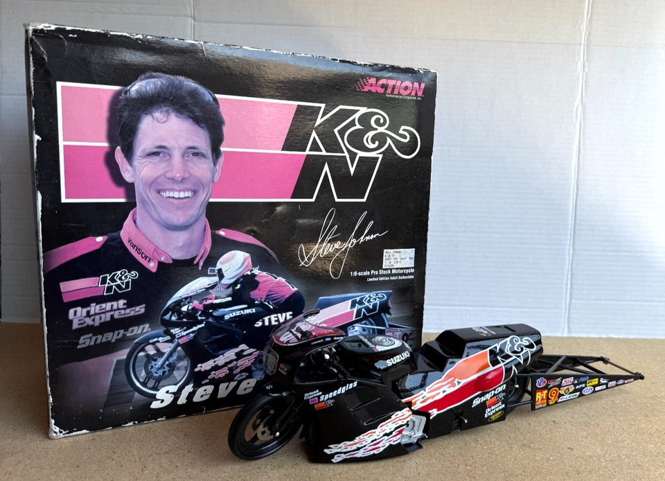 Action 1:9 Scale Steve Johnson Pro Stock Motorcycle Limited Edition 1 of 2610 - Image 1 of 4