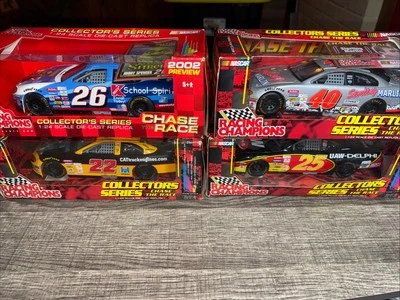 NEW NIB Vintage 2001 NASCAR 1:24 Diecast Cars Shrek Spencer Marlin Burton Nadeau - Image 1 of 4