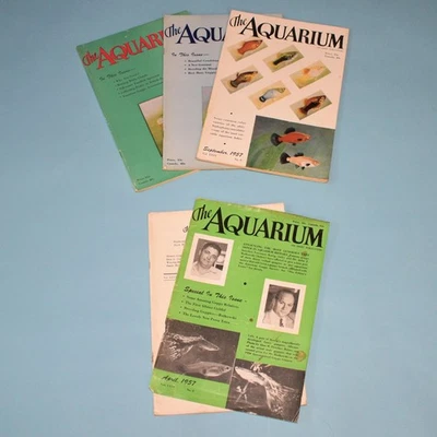 The AQUARIUM magazine collectable 1957, Lot sale, of 4   Good Condition Foto 1 de 2
