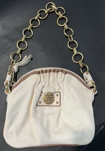 Marc Jacobs Made in Italy Vintage Eggshell Cream Leather Shoulder Bag - Picture 1 of 15