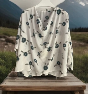 Y2K Vintage Blue Floral Top - Picture 1 of 6