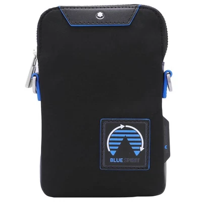 Bolso Bandolera MontBlanc Negro Poliamida Azul Espíritu Mini Sobre 129079 Foto 1 de 4