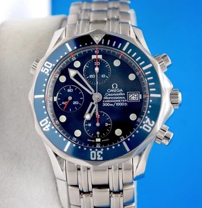 Mens Omega Seamaster Professional Chronograph watch - Blue Dial & Bezel 2599.80 - Picture 1 of 10