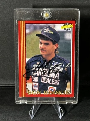 Tarjeta automática de novato Jeff Gordon BGN NASCAR 1992 MAXX ROJO #50 NOVATO SI EL AÑO AU Foto 1 de 2