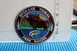 Parche policía india tribal SPOKANE TRIBAL PARK RANGER WASHINGTON LETRAS BLANCAS - Imagen 1 de 1