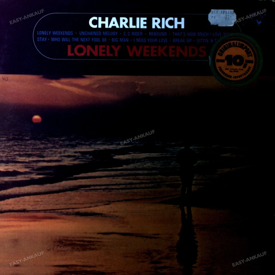 Charlie Rich - Lonely Weekends LP 1960 (VG/VG) .* - Image 1 of 1
