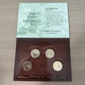 2014 FOUR COIN UNC SET - A VOYAGE TO TERRA AUSTRALIS - Picture 1 of 1