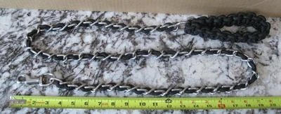 Braided Dog Leash w/Stainless Steel 5 Ft Training For Large Breeds Heavy Duty - Image 1 of 4