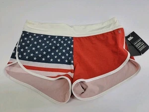 Pantalones Cortos Hurley Phantom Cheers para Mujer Estrellas y Rayas Talla M #7348 Nuevos con Etiquetas - Imagen 1 de 8