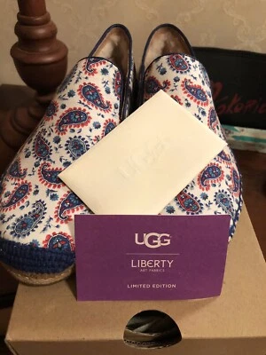 Zapatos UGG Sandrinne Liberty Racing azul a rayas Foto 1 de 4