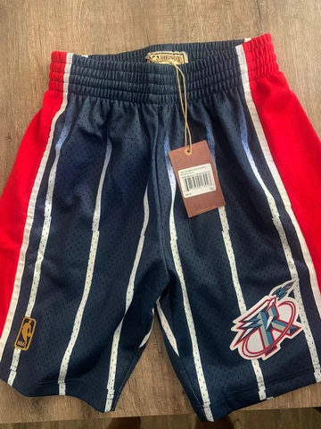 Mitchell & Ness Navy NBA Houston Rockets 1996-97 Swingman Road Shorts (S) Cover
