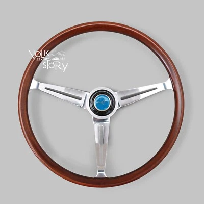 Flat 4 GT wood Steering Wheel 15" volkswagen vw super beetle 1974-1979 - image 1 of 4