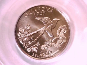 Oklahoma 2008 P Washington State Quarter PCGS SP 68 Satin Finish 15365664 - Picture 1 of 3
