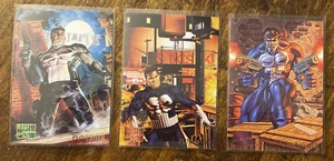MARVEL MASTERPIECES 1995 Punisher 79 - 80 - 81 BASIS-SAMMELKARTEN SELTENES FLEER - Bild 1 von 3
