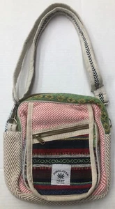 Bolso Bandolera Mensajero Artesanal Himalaya Multicolor Boho Hippie - Imagen 1 de 10