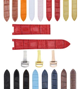 18-20-21MM LEATHER WATCH BAND STRAP FITS CARTIER PASHA  35-38-42MM CHRONOGRAPH - Picture 1 of 90