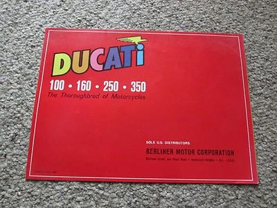 DUCATI 100 160 250 350 MARCA SEBRING # MONZA CADETE SCRAMBLER FOLLETO PINUP Foto 1 de 4