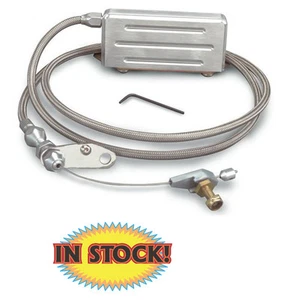 Lokar KD-2400HT - GM TH-400 Hi-Tech Trans Kickdown Cable - Braided Stainless - Picture 1 of 3