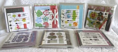 CREATIVE MEMORIES SCRAPBOOK PAPER ALBUM KITS - MERRY & BRIGHT, CANDY CANE & MORE