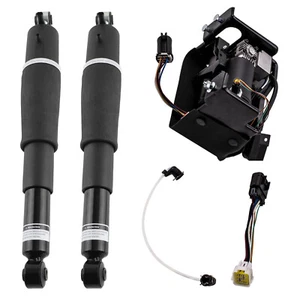 Pair Air Suspension shock & 1PC Air Compressor Pump Fit For Escalade Suburban - Picture 1 of 12
