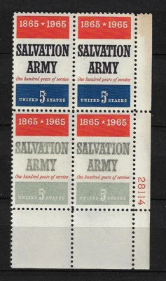 United States - Stamps with **Error** — 1965, Salvation Army — MNH — See Scans - Image 1 of 2