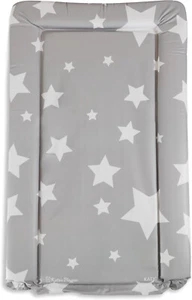 KATY Deluxe Bebé Unisex Impermeable Cambiador Mat - Gris Oscuro Con Estrellas Blancas - Imagen 1 de 6