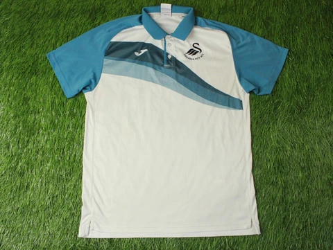 SWANSEA CITY 2016/2017 FOOTBALL POLO SHIRT JERSEY TRAINING JOMA ORIGINAL SIZE L Cover