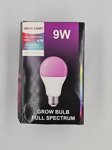 Full Spectrum LED Plant Light Bulb 9W A70 - E26, E27, B22--NEW - Picture 1 of 4