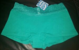 Free People Intimately Emerald Boy Shorts Panties Undies XS 