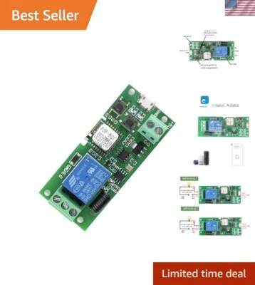 Módulo de relé WiFi inteligente - Controla puertas y dispositivos de garaje con voz y aplicación Foto 1 de 4