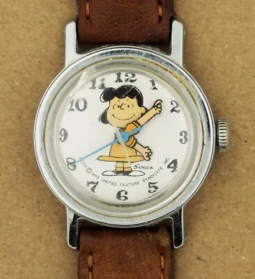 Винтажные часы с персонажем комиксов Lucy from Charlie Brown & Snoopy Peanuts - Изображение 1 из 3