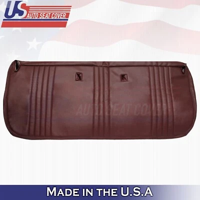 1995 For GMC Sierra C/K 1500 2500 3500 Front Bottom Bench Vinyl Seat Cover Red - Image 1 of 3