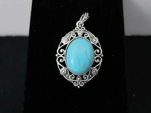 Natural turquoise pendant USA SELLER! - Picture 1 of 2
