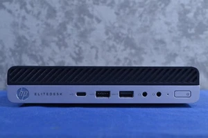 HP EliteDesk 800 G4 Mini i5-8500T 2.10 GHz, 8GB Ram, 256GB SSD, Win 10 (C052203) - Picture 1 of 3