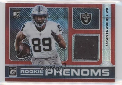 2020 Panini Donruss Optic Rookie Phenoms Red Hyper Prizm Bryan Edwards #RP-28 RC - Image 1 of 2