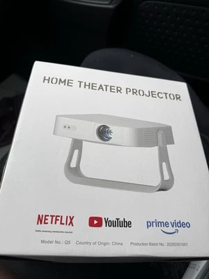 DBPOWER N5 电影投影仪超薄 1.97,Netflix 许可,AI 自动对焦 — 第 1/3 张图片