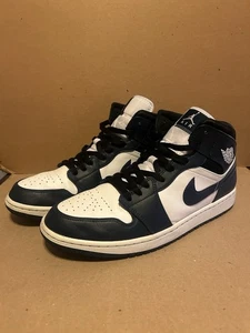 Air Jordan 1 Mid Armory Navy/White-Black (554724-411) Herren Größe 11,5 - Bild 1 von 10