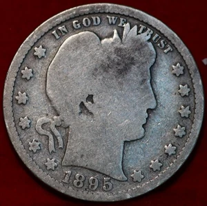 1895 Philadelphia Mint Silver Barber Quarter - Picture 1 of 2