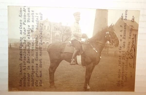 1910 RPPC Berle Burg German Soldier on Horse Rhein Postmark Dr. Hagen - Imagen 1 de 8
