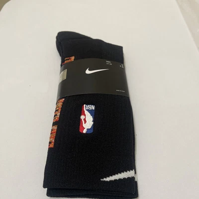 NBA Nike Atlanta Black Socks M12-15 Mid-Calf XL PAA367-010  S173 - Image 1 of 4