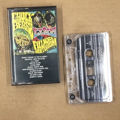 CHUCK BERRY Cassette Tape Blues Electric LIVE AT THE FILLMORE JOHNNY B GOODE - Image 1 of 4
