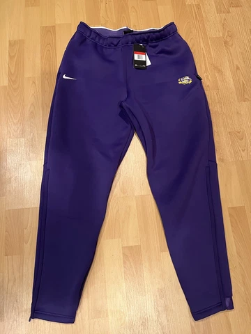 Nike LSU Tigers Team Therma Heavy Pant Men's Large CI4461 Purple Pockets Cover