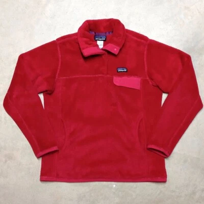 Patagonia Women's Re-Tool Snap-T Polartec Pinkish-Red Fleece - Size Medium - Image 1 of 4