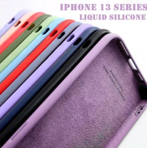 For iPhone 16 15 14 Pro Max 12 13 11 XS XR Liquid Silicone Soft Phone Case Cover - Picture 1 of 21