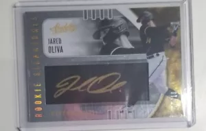 2021 Panini Absolute Jared Oliva Rookie Signatures /10 Pittsburgh Pirates - Picture 1 of 2
