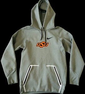 Nike Oklahoma State University Cowboys OSU Vapor Speed Pullover Hoodie Grey XS - Picture 1 of 15