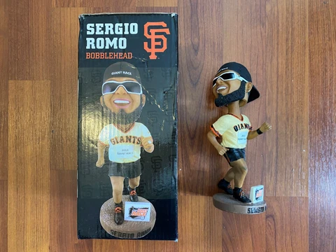 San Francisco SF Giants Sergio Romo Bobblehead 2013 Giants Race Bobblehead Cover