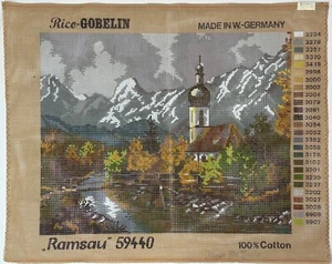 RAMSAU ST SEBASTIAN PFARRKIRCHE Bayern Nadelspitze Leinwand Rico Gobelin 59440 - Bild 1 von 1