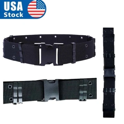 Men's Tactical Belt Army Equipment Molle System Durable Thickened Training Belt - Image 1 of 4