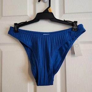 No Boundaries Womens Ribbed Blue Bikini Bottom M (8-10) - Picture 1 of 7